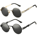 Pikkukuva 1 / 5: Retro Pyöreä Steampunk Aurinkolasit John Lennon