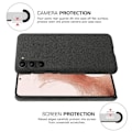 Miniatyrbillede 5 af 5: KSQ Samsung Galaxy S23 Plus Cover Stofbeklædt Sort