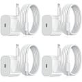 Miniatyrbillede 1 af 4: iPhone Oplader - Hurtigoplader - Adapter + Kabel 20W USB-C Hvid 4-Pak iPhone 4-Pak iPhone 4-Pak[qb] 4-Pak iPhone