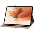 Miniatyrbillede 4 af 5: Samsung Galaxy Tab S7 Plus / Tab S8 Plus Etui Vævet Tekstur Blå/Pink