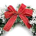 Miniatyrbild 3 av 5: Christmas Wreath for Front Door 15.7 Inch Artificial Winter Hanging Wreath for Front Door/Window with Pine Cones, Bell, Berries and Bow