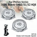 Miniatyrbillede 2 af 5: 3 stk. udskiftningsbarberhoveder til Philips 5000-serien, barberbladsudskiftning, skægbladhoveder til 5000/51/52 Hq8-serien