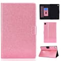 Samsung Galaxy Tab A9 / A11 Glitter Lædercover Rosa