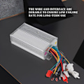Miniatyrbillede 5 af 5: 48V 500W børsteløs controller, aluminiumslegering E-cykel børsteløs motorcontroller til elcykel