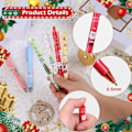 Miniatyrbild 5 av 5: 24-pack julpenner, julkulspetspennor, tecknade jultomteälgar, set, julklapp adventskalender 2023