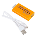 Miniatyrbilde 2 av 5: For Ps1/ps2 Video/audio Til Hdmi Støtte Hd 1080 Ut Konverter+48cm Usb-kabel