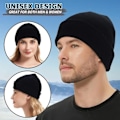 Miniatyrbilde 3 av 5: 2-pakks unisex klassisk lue med oppbrett, elastisk myk tykk varm vinterlue
