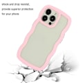Pikkukuva 3 / 5: iPhone 15 Pro Max Kuori Wavy Hybrid Läpinäkyvä/Pinkki