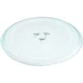 Microwave Plate - 255mm Glass Turntable for Microwave Oven with 3 Fixings, Scratch Resistant Plate[co]