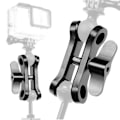 Miniatyrbillede 5 af 5: Cnc Butterfly Clip Dykkerklemme Lysforbindelse Kuglehoved Montering Stativadapter Til Go Pro 7 Sports