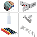 Miniatyrbilde 3 av 3: Cutter Sharpener Deluxe 5 Whetstones Set Sharpening System Portable Durable Tool TA