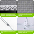 Miniatyrbild 4 av 5: 6 st Vikbara Mattskydd Anti-Fluga Mesh Mattskydd Tält Paraply Anti-Insektsnät för BBQ Picknickmat, 1 Stor (100x60cm) & 5 Standard