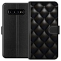 Miniatyrbillede 1 af 3: Samsung Galaxy S10 Pung Etui Læder Sort