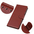 Miniatyrbillede 5 af 5: iPhone 12 Pro Max - Litchi Læder Etui - Brun Brown Brun