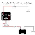 Miniatyrbild 3 av 5: Relä 200A, 12V kontinuerligt relä, 4-stifts startrelä, SPST högströmsrelä med hög effekt on/off-kontroll, reläbrytare för delad laddning