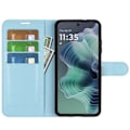 Miniatyrbillede 2 af 5: Motorola Moto G35 5G Etui Litchi Læder Blå