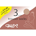 Miniatyrbillede 2 af 2: Joanna Gray Dame/Dame 70 Denier Strømpebukser (3 Par) One Size Natural One Size (UK Sko 3-8)
