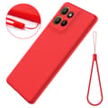 Miniatyrbild 7 av 7: Motorola Moto G86 5G Solid Color Case - Drop-Protective Full-Coverage Silicone Case Röd