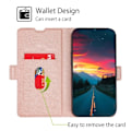 Miniatyrbillede 3 af 5: Motorola Moto G73 5G Etui Slankt Læder Rosaguld