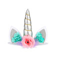 Miniatyrbilde 1 av 5: Unicorn Cake Topper Håndlaget Unicorn Horn Cake Dekorasjon