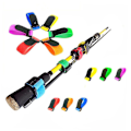 Miniatyrbilde 5 av 5: Fiske Stang Bånd Justerbar Fiske Stang Stropper Magisk Klistremerke Stretchy Stang Stropper For Fiske Stenger Fiskeutstyr Tilbehør(10 Stk, Farge Tilfeldig