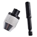Miniatyrbillede 3 af 5: 2 stk. borepatronadapter, sekskantskaft nøglefri borepatron hurtig skifteadapter konverter boreadapter i 0,3-6,5 mm