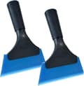 (Blå) 2-pack Silikonskrapa, Gummiskrapa för Bilfönster/C
