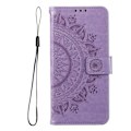 Miniatyrbillede 2 af 5: Motorola Moto E20 / E40 Etui Mandala Læder Lilla