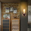 Miniatyrbillede 4 af 5: Retro Væglampe Vintage Industriel Belysning Rustik Væglampe Tråd Metalbur Væglampe Indendørs Hjem Retro Lysarmatur (Rustfarve) (Uden Pære)