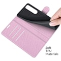 Miniatyrbillede 5 af 5: Sony Xperia 5 III Etui Litchi Læder Lys Pink
