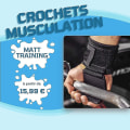Miniatyrbild 5 av 5: 1 st handledslyftkrok - Stål lyftkrok med halkfritt grepp - Lyftremmar, styrketräning, fitness, crossfit, tyngdlyftning - En storlek