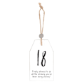 Miniatyrbild 1 av 2: Something Different Milestone 18:e Hängande Sentiment Skylt En Storlek Svart/Vit One Size