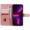 Miniatyrbillede 2 af 5: iPhone 15 Etui PU Læder Rosaguld