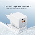 Miniatyrbilde 2 av 5: ESSAGER 33W GaN USB-C/USB-A Hurtiglader Hvit