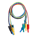 Miniatyrbilde 1 av 5: 5 stk P1050-1 4mm bananplugg sikkerhet myk silikon ledning stabel testledning 14awg for multimeter
