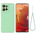 Miniatyrbillede 1 af 7: Motorola Moto G86 5G Solid Color Case - Drop-Protective Full Coverage Silicone Case Grön