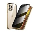 Privacy Protection Metal Case for iPhone 12 Pro Max Gold