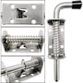 Miniatyrbild 4 av 5: Spring Loaded Dörrlås, 304 Rostfritt Stål Tunn Dörrlås, Borstad Yta (2-pack)