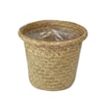 Miniatyrbillede 1 af 5: 2 stk. Naturlige Havtangsvævede Kurve Pastorale Rattan Vas Bambusvævning Rum Blomsterarrangør Tørrede Blomster Vas Dekoration