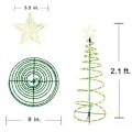 Miniatyrbillede 3 af 3: Led Spiral Juletræ Lys Lampe Solcelledrevet Have Have Jul Dekoration