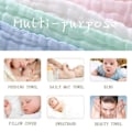 Miniatyrbillede 5 af 5: Babyvaskeklude, 6 stk. Baby Muslin Vaskeklude Baby Håndklæder Bløde Nyfødte Baby Ansigtsklæder Baby Vådservietter Fremstillet Af Økologisk Bomuld 30...