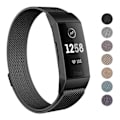 Miniatyrbillede 2 af 2: Milanese Loop Metalarmbånd Fitbit Charge 4/3 Sort