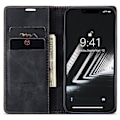 Miniatyrbillede 2 af 5: CASEME iPhone 15 Plus Etui Flip Retro Læder Sort