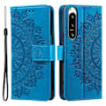 Miniatyrbillede 1 af 5: Sony Xperia 5 IV Etui Mandala Læder Blå