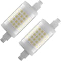 2-pack 78mm R7S LED Bulb, 10W Dimmable J78, 100W T3 Halogen Replacement, Warm White 3000K