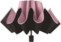Vikbart strandparaply med UV-skydd, 8 ribbor bärbart sol- och regnparaply för strand, trädgård, camping, resor, rosa