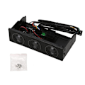 Miniatyrbilde 2 av 5: 5,25 tommers stereo surroundhøyttaler PC frontpanel datamaskin innebygd mikrofon musikkhøyttalere