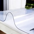 Miniatyrbillede 3 af 5: 50*100cm Klar Plast Beskyttelsesdug til Spisebord, Skrivebordsmåtte, Bordplade, Vandtæt PVC, Rektangulær, Træmøbel