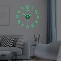 40 cm Självlysande Väggklockor DIY Digital Klocka Självlysande Klocka Akryl DIY Väggklocka Vardagsrum Sovrum Väggdekal Klocka-tfrf