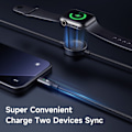 Miniatyrbillede 4 af 5: MCDODO 1,5 m 36W 2-i-1-kabel med Apple Watch-oplader, sort
